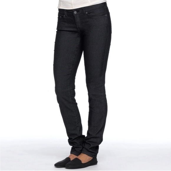 Prana Kara Washed Black Skinny Denim Jeans - Picture 1 of 9